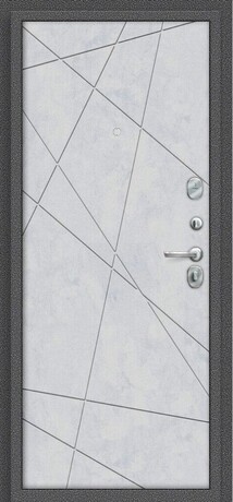 Дверь входная Porta R 104.15 Антик Серебро/Snow Art