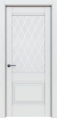 Дверь межкомнатная Классико-43 Alaska White Crystal