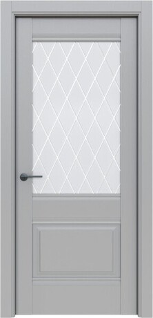 Дверь межкомнатная Классико-43 Nardo Grey White Crystal