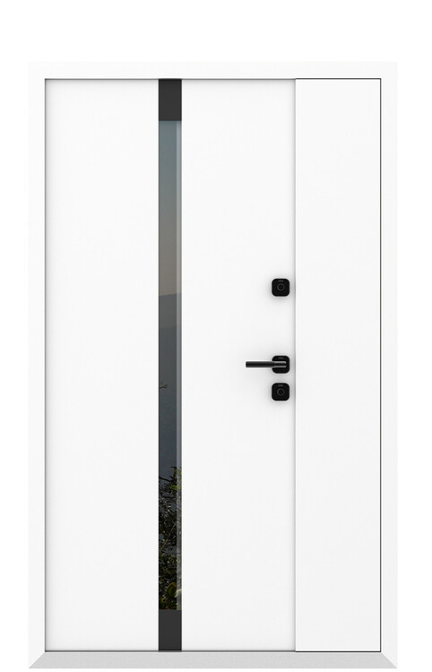 Дверь входная полуторная AG6050 (black)
