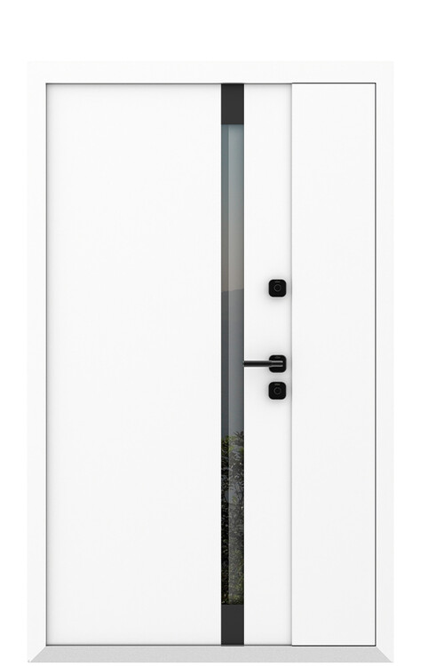 Дверь входная полуторная AG6052 (black)