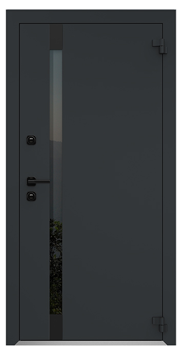 Дверь входная одностворчатая AG6052 (black)