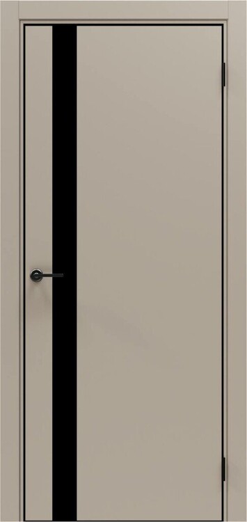 Дверь межкомнатная Порта-51 4AB Keramik Beige Black Star (Eximer)