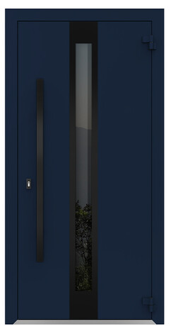 Дверь входная одностворчатая AG6107 (black)