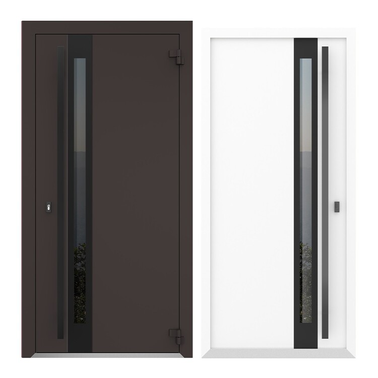 Дверь входная одностворчатая AG6039 (black)