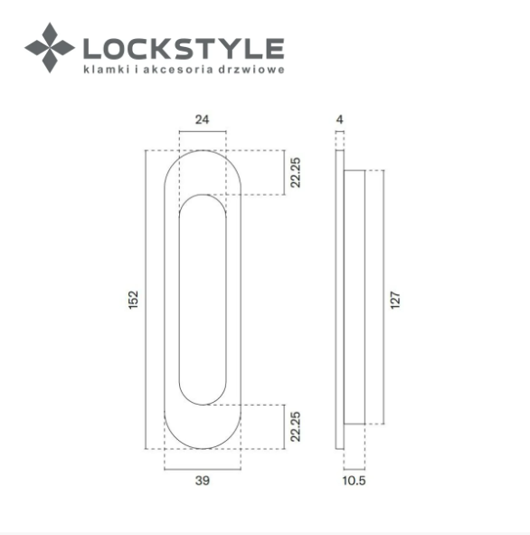 Ручка раздвижная LOCKSTYLE 7040