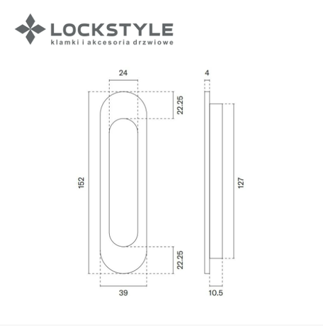 Ручка раздвижная LOCKSTYLE 7040